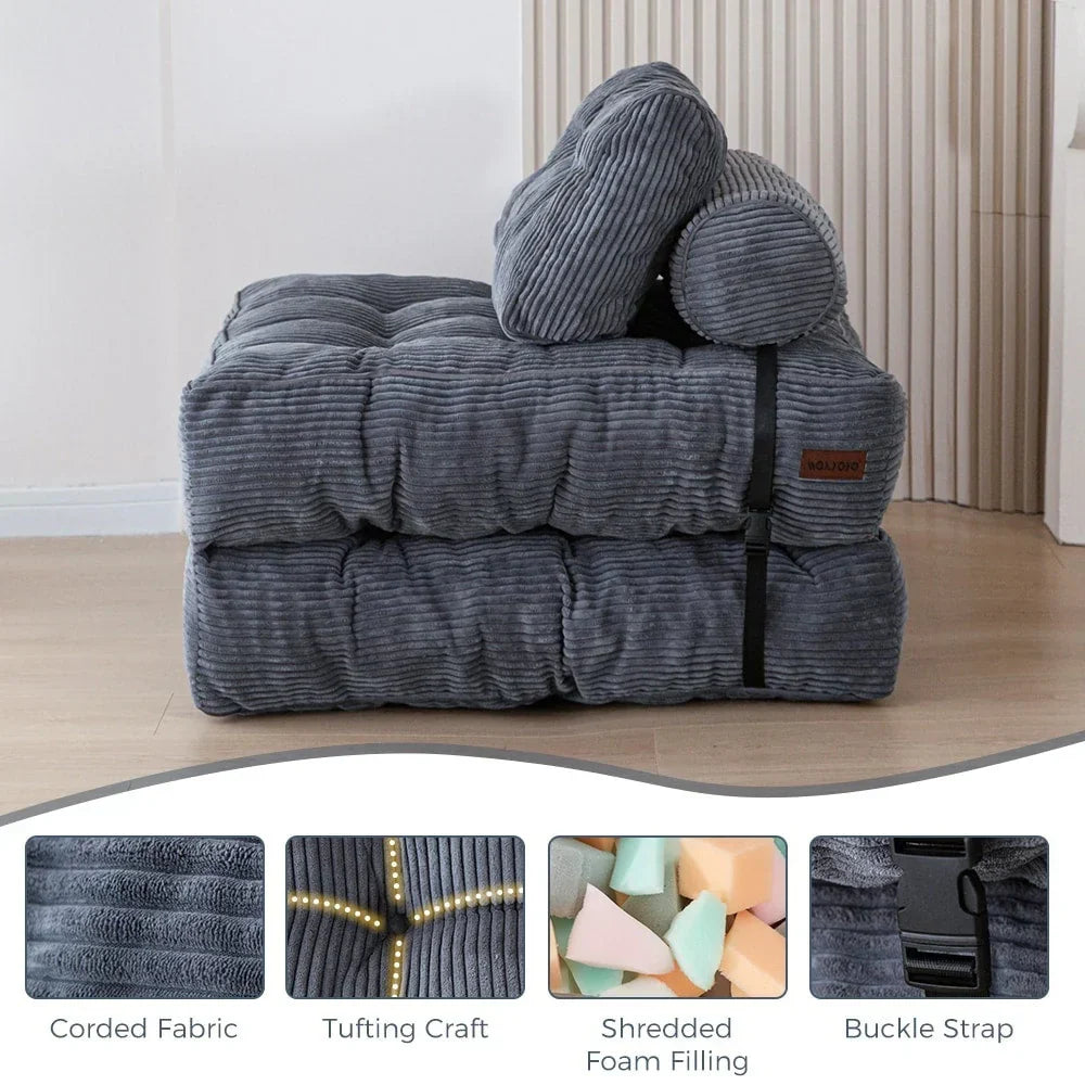 8 Kord-Klappsofa, Einzel