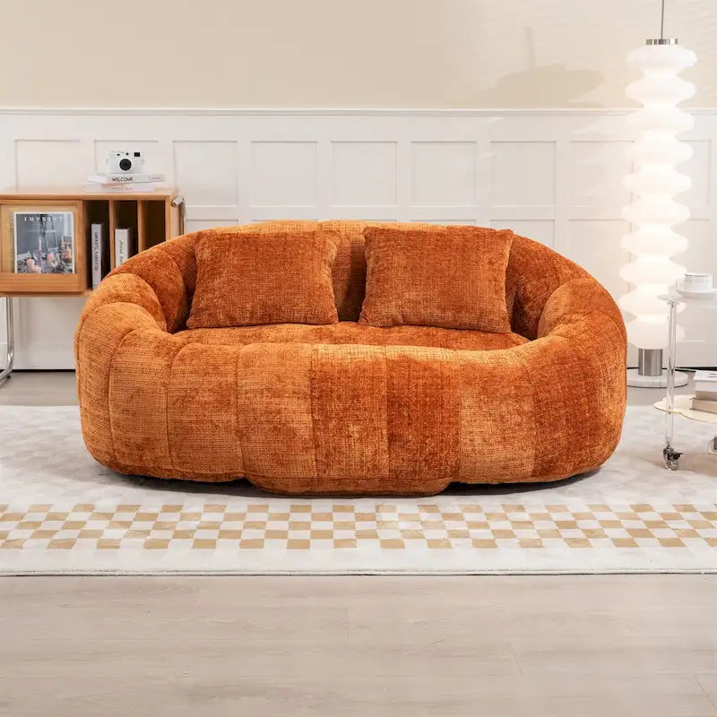 Chenille-Sitzsack – Faules Sofa