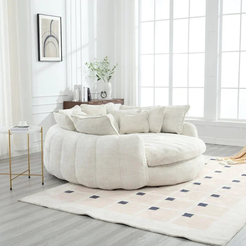 Bequemes Doppelschlafsofa, extra großes Schlafsofa mit Armlehnen