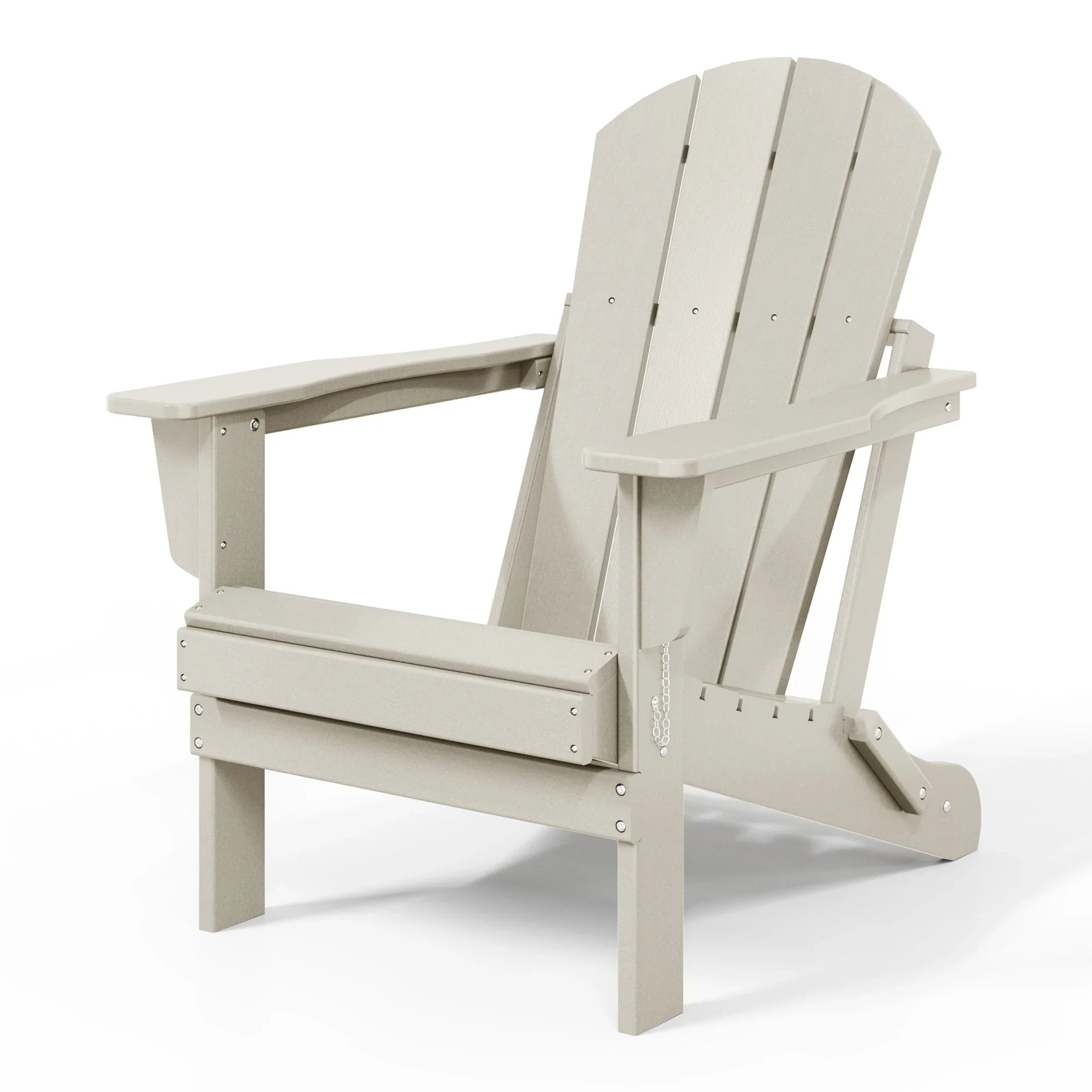 Polytrends Laguna Faltbarer Adirondack-Stuhl für den Außenbereich, wetterfest und lichtbeständig