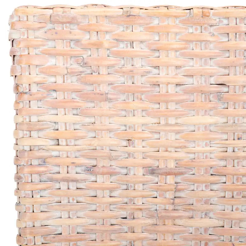 2er-Set Esszimmerstühle aus natürlichem Korbgeflecht 48B x 56T x 104H cm, Boho Coastal Stil