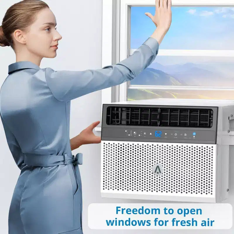 Acekool 6.000 BTU Smart Fenster-Klimaanlage, WLAN-Raumklimaanlage mit Fernbedienung, leise Kühlung für Räume bis 23 m²