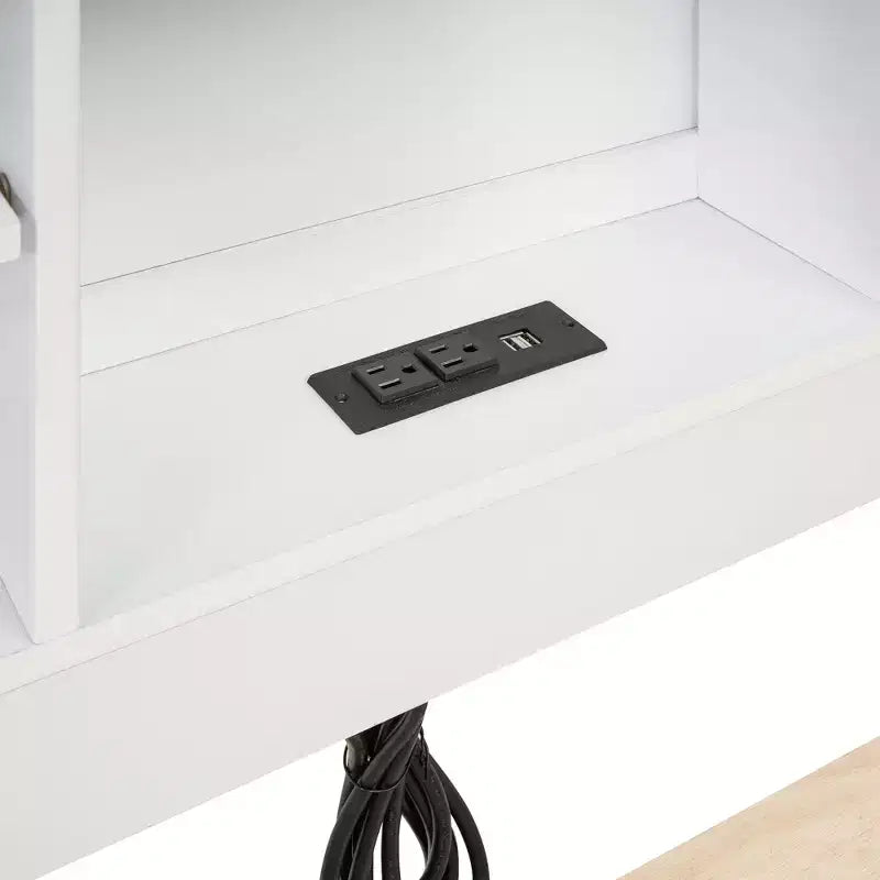 Plattformbett mit Rollbett und Schubladen, Stauraumbett mit USB-Anschluss, Holzbett mit Bücherregal