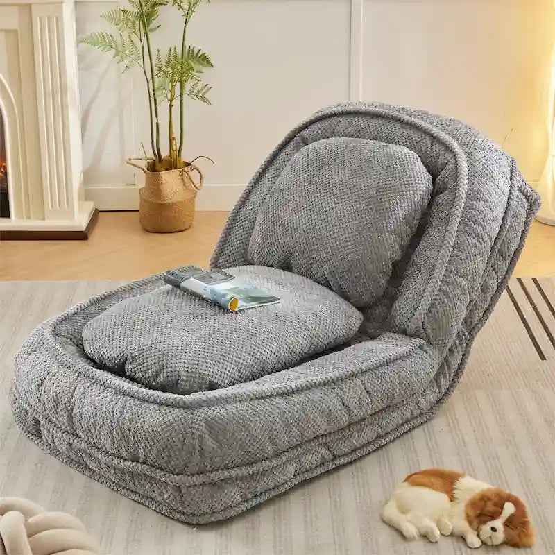 Faules Sofabett, 5-fach verstellbar, Sitzen, Schlafen, Zusammenklappen, geeignet für Schlafzimmer, Wohnzimmer