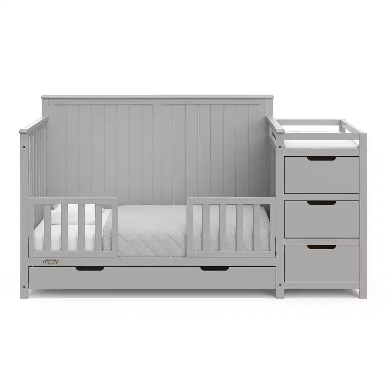 5-in-1 umbaubares Babybett und Wickeltisch mit Schublade