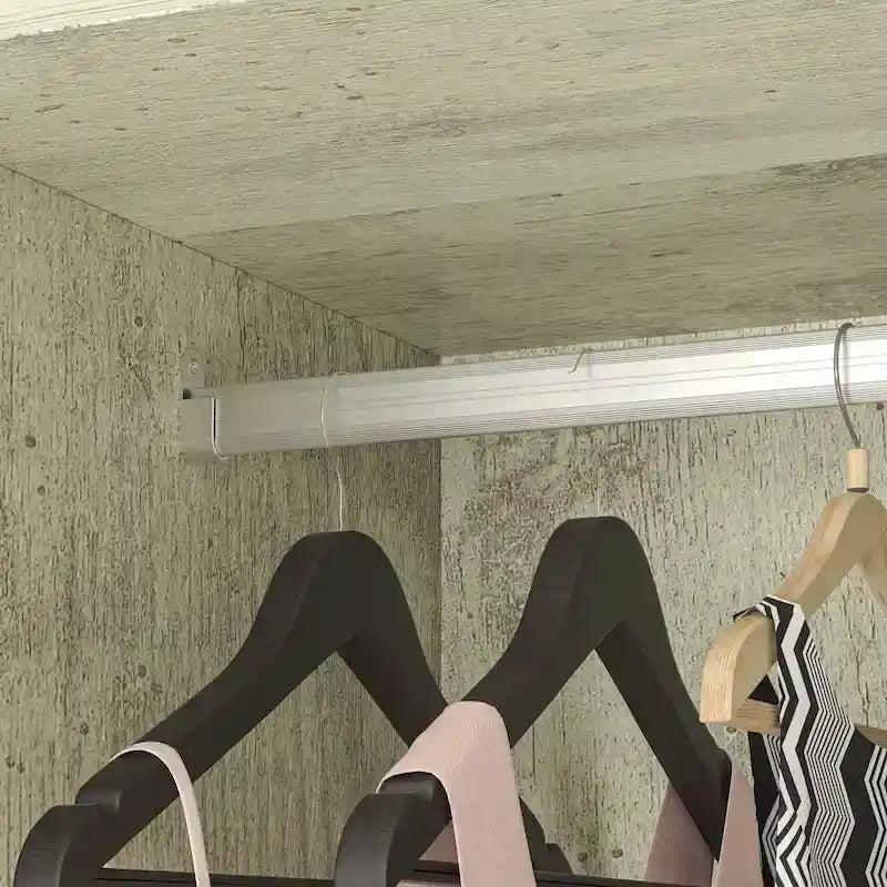 Kleiderschrank Hochschrank Schrank 59B Großer Freistehender Kleiderschrank Weiß