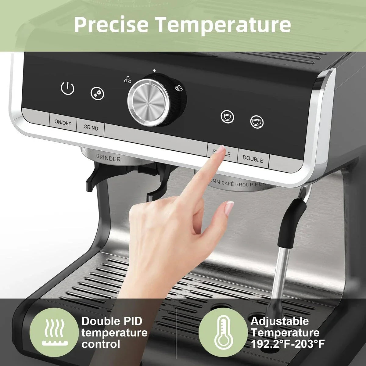 Espressomaschine, mit Mahlwerk, 2,8 L Wassertank
