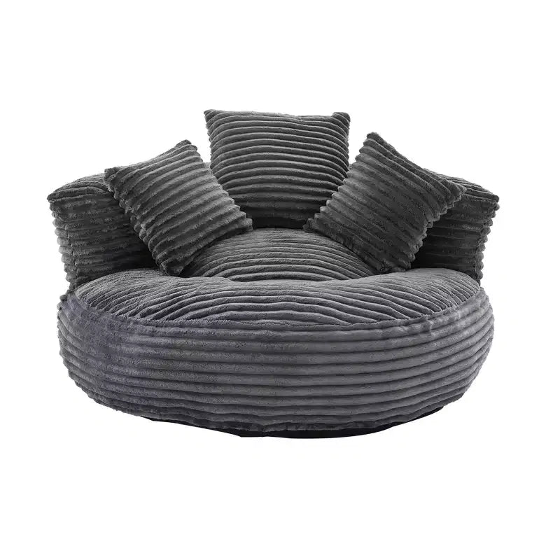Sitzsacksofa für Erwachsene und Kinder, übergroßer Cord-Sitzsackstuhl mit 3 Kissen und Armlehne für Wohnzimmer und Schlafzimmer