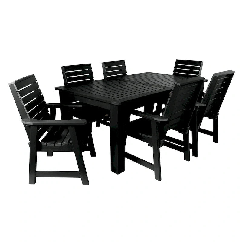HIGHWOOD PROFESSIONAL 7-teiliges Outdoor-Esszimmer-Set 42x72