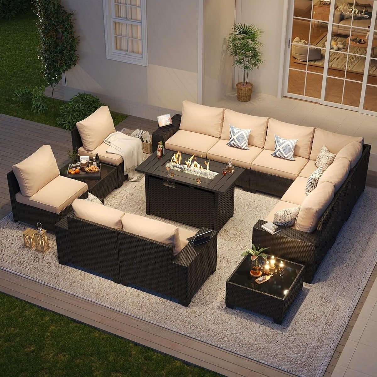 Gartensitzgruppen mit 10 cm dicken Kissen