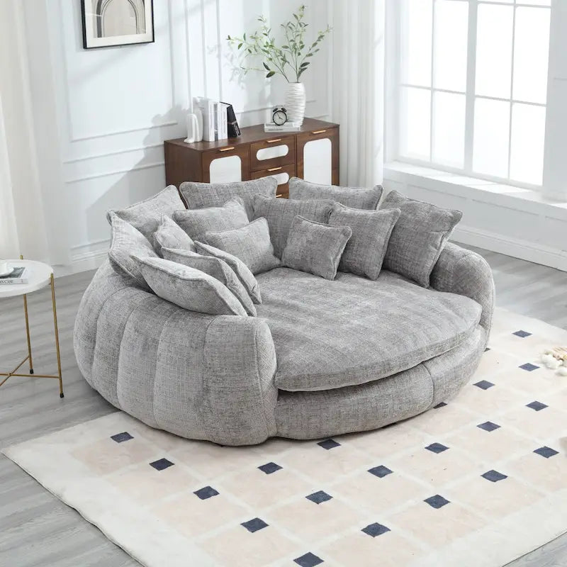 Bequemes Doppelschlafsofa, extra großes Schlafsofa mit Armlehnen