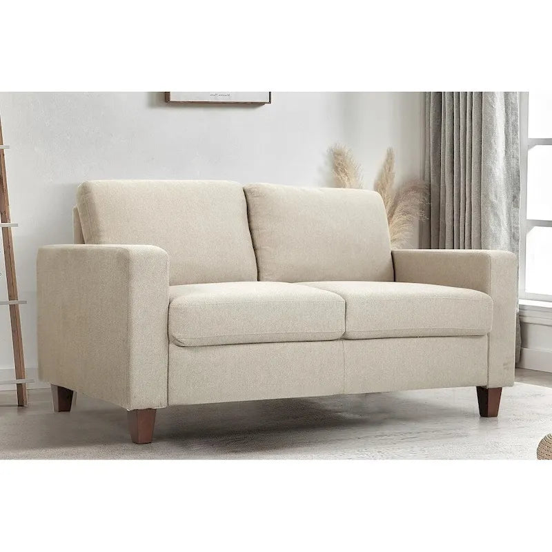 Miles Mid Century Modern Zweisitzer-Sofa mit Wendekissen Groß