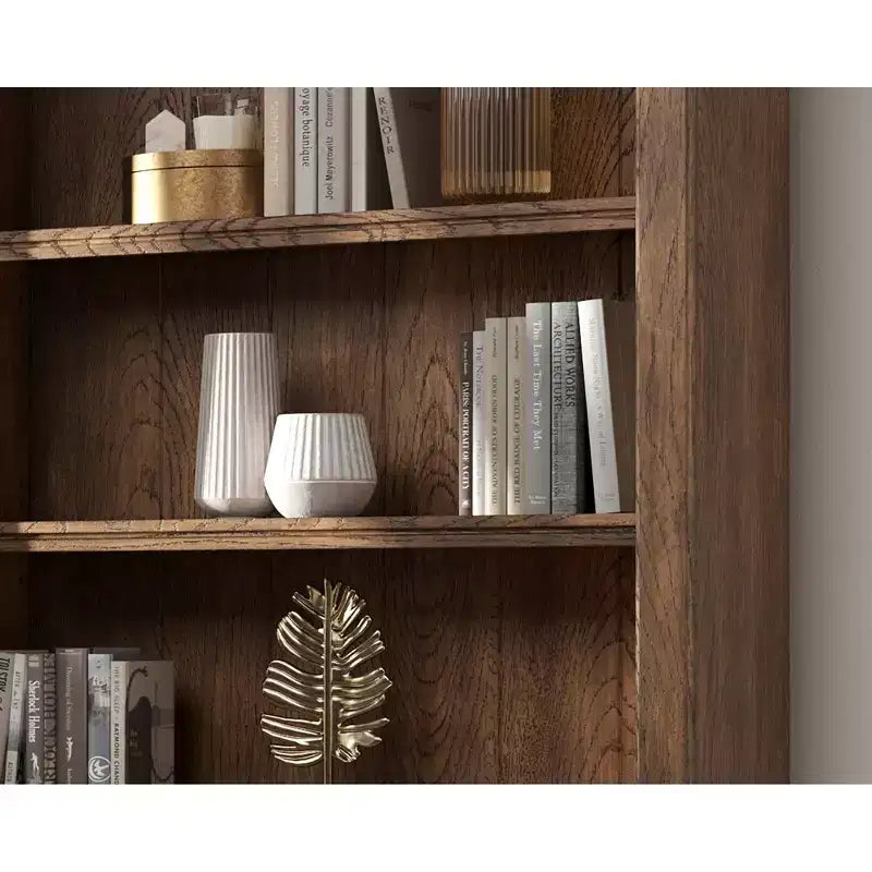 94 traditionelle hohe Bücherwand, Stratton Collection Braun - Martin Furniture