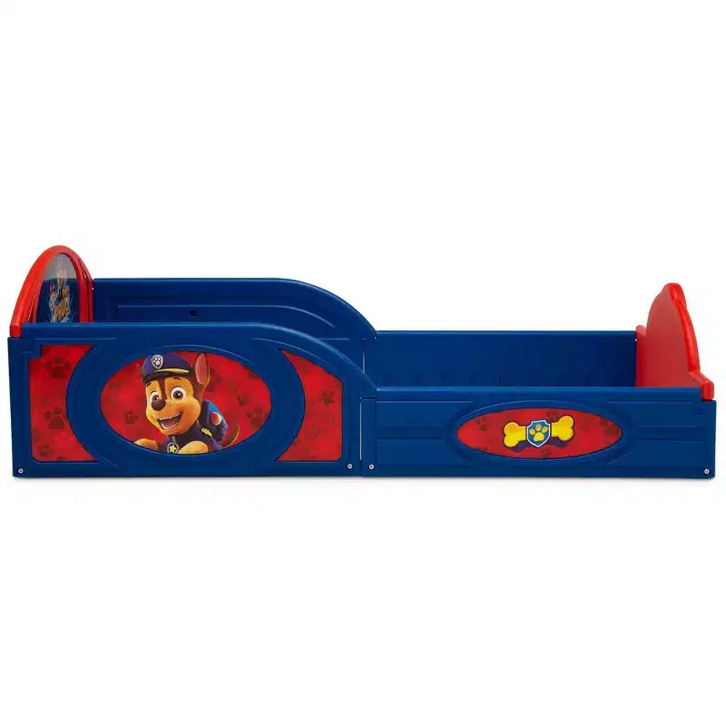 Delta Children Kunststoff Kleinkinderbett mit angebrachten Schutzgittern – PAW Patrol