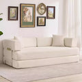 5-in-1 Schlafsofa, 78.8 Modulares Cord-Schlafsofa mit stabilem Rahmen, Multifunktions-Futon für kleine Räume, Wohnzimmer und Gästezimmer