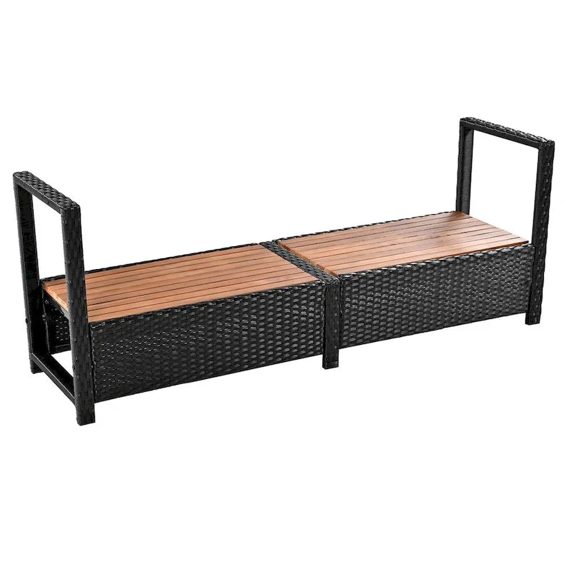 Spa-Umrandung Spa-Rahmen Quadratisches Outdoor-Rattan-Sofa-Set