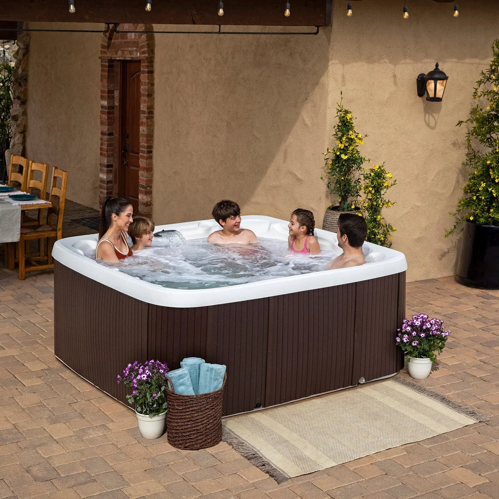 Lifesmart LS600DX Whirlpool für 7 Personen mit 65 Düsen, 230 V und 14-Düsen-Turbo-Blaster