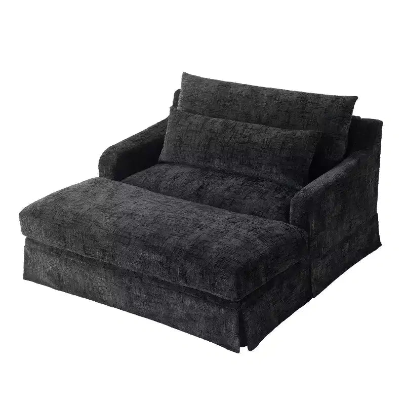 Polibi extra-tiefer Chenille-Schlafsofa-Sessel