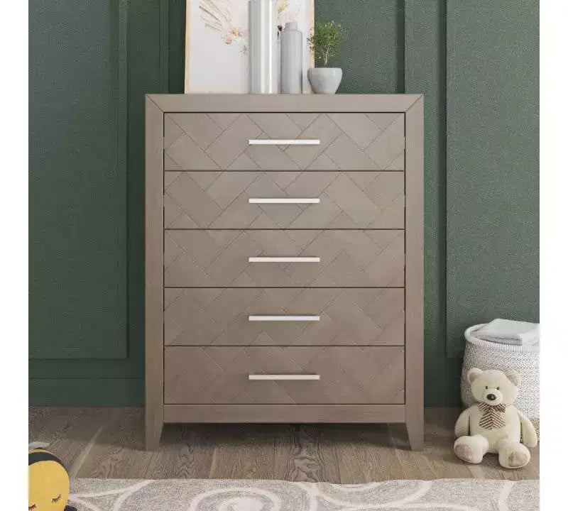 Child Craft Kieran Kinderbett, Doppelkommode und Wäscheschrank Set, 3-teilig, beinhaltet 4-in-1 umwandelbares Kinderbett, Kommode und Wäscheschrank