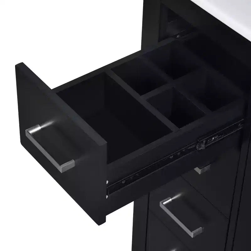 30 Zoll Einzelwaschtisch-Badschrank mit Unterschrank und 3 Schubladen – Schwarz / Blau / Grün / Indigo / Weiß