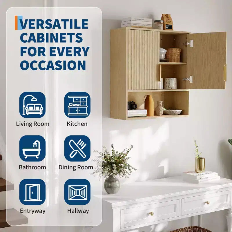 Badezimmer-Wandschrank - Medizinschrank mit Scheunentüren & verstellbarem Regal - 25x23,6x9 Zoll Wandschrank