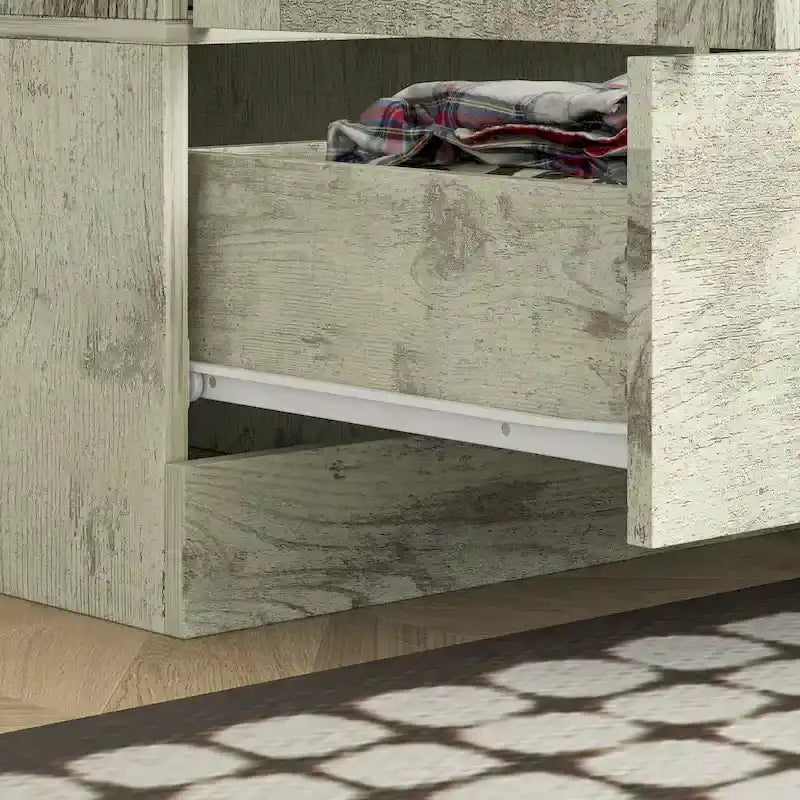 Kleiderschrank Hochschrank Schrank 59B Großer Freistehender Kleiderschrank Weiß