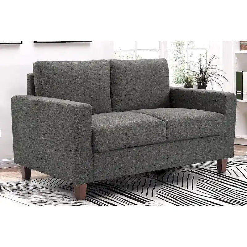 Miles Mid Century Modern Zweisitzer-Sofa mit Wendekissen Groß