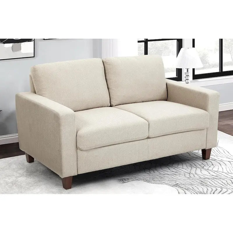Miles Mid Century Modern Zweisitzer-Sofa mit Wendekissen Groß