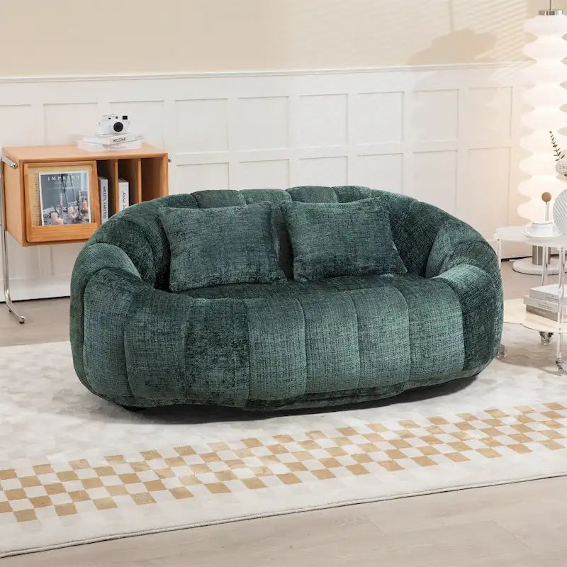 Chenille-Sitzsack – Faules Sofa