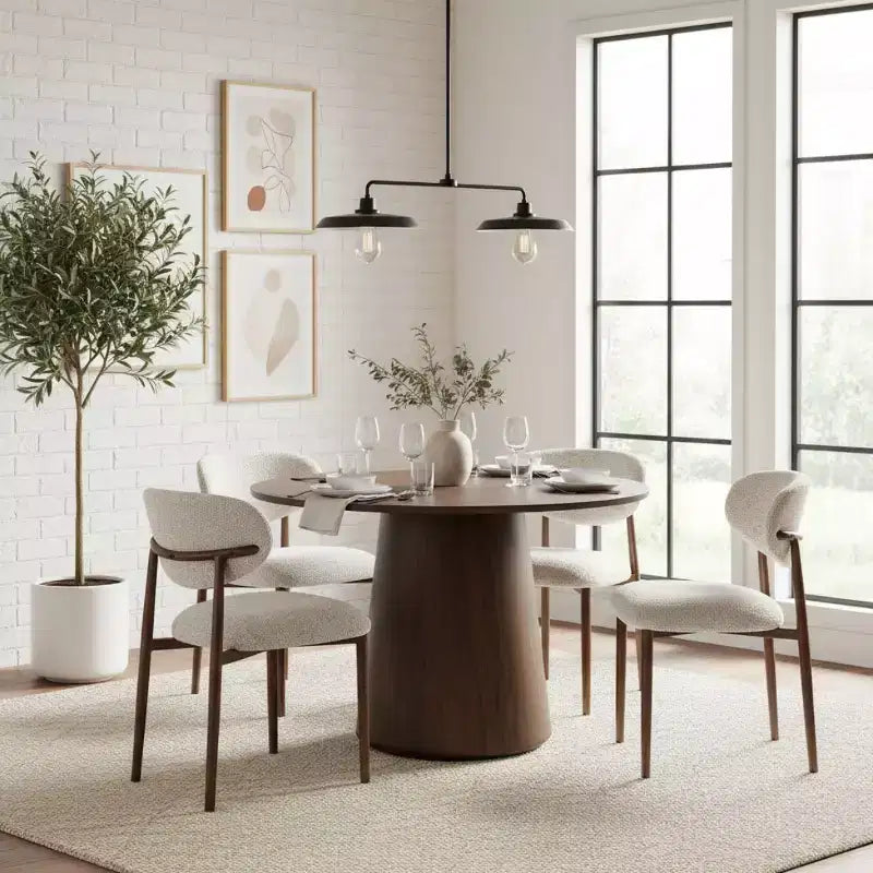 4er-Set moderne gepolsterte Esszimmerstühle mit gebogener Rückenlehne, armlose Seitenstühle mit Eisenrahmen für Esszimmer, Küche-Panipeachy