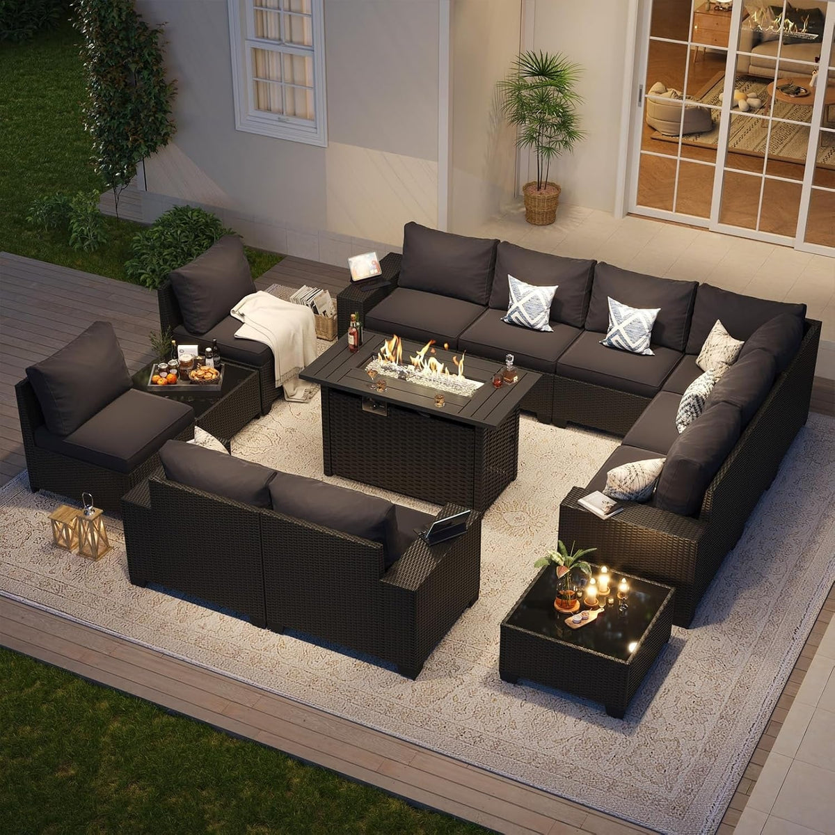 Gartensitzgruppen mit 10 cm dicken Kissen
