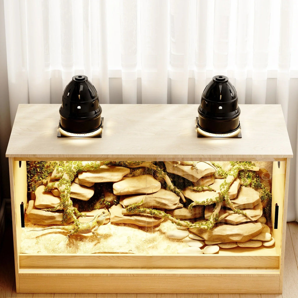 Reptilienhabitat – Geräumiges Terrarium für Echsen, Schlangen & mehr – 47.2