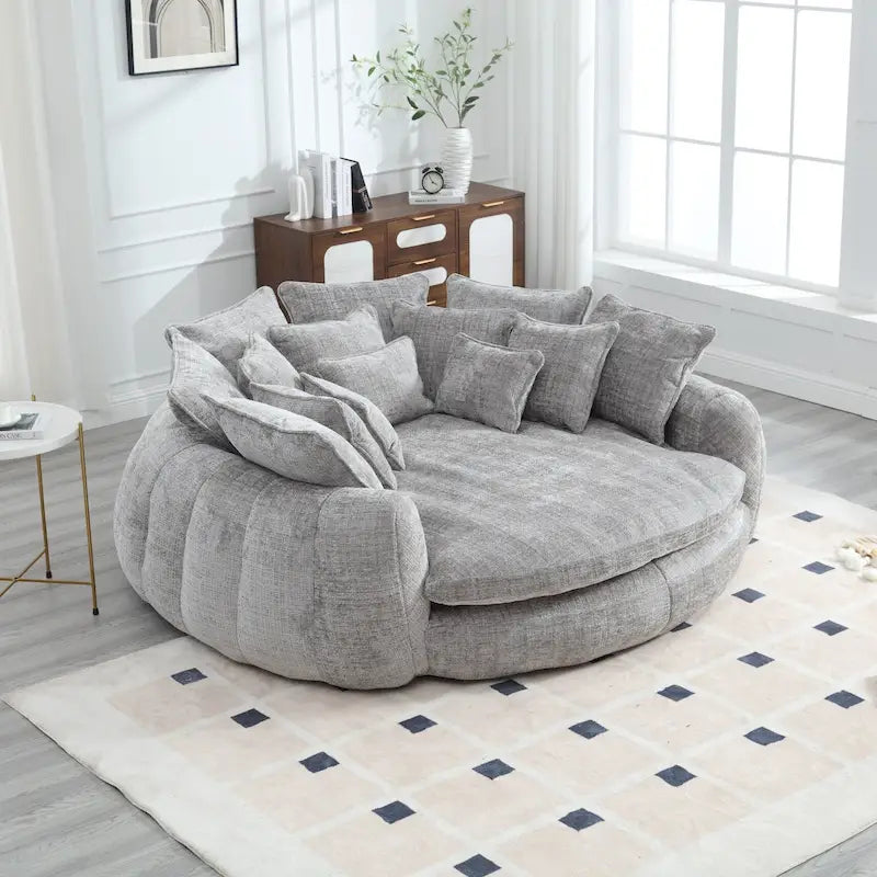 Bequemes Doppelschlafsofa, extra großes Schlafsofa mit Armlehnen
