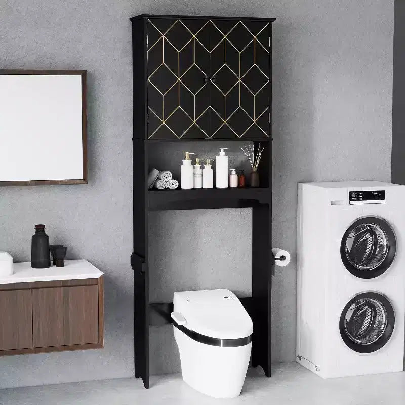 Badschrank über der Toilette Platzsparer fürs Badezimmer