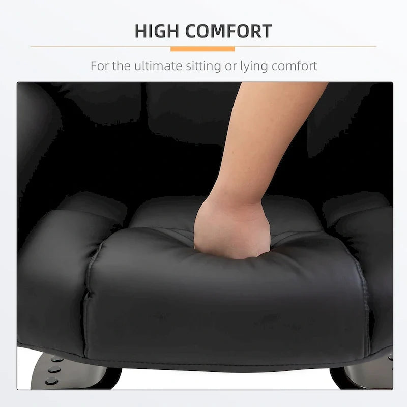 HOMCOM Massage-Liegesessel mit Hocker