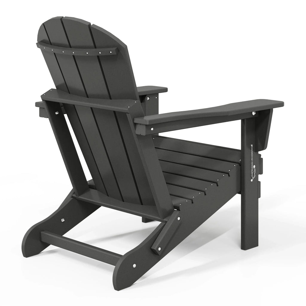 Polytrends Laguna Faltbarer Adirondack-Stuhl für den Außenbereich, wetterfest und lichtbeständig