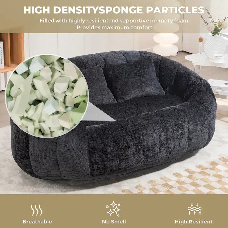 GDFStudio - Laurel Chenille 2-Sitzer Sofa mit hoher Dichte und übergroßem Komfort