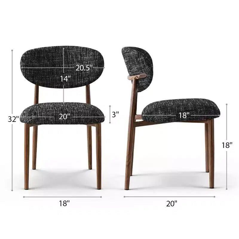 4er-Set moderne gepolsterte Esszimmerstühle mit gebogener Rückenlehne, armlose Seitenstühle mit Eisenrahmen für Esszimmer, Küche-Panipeachy