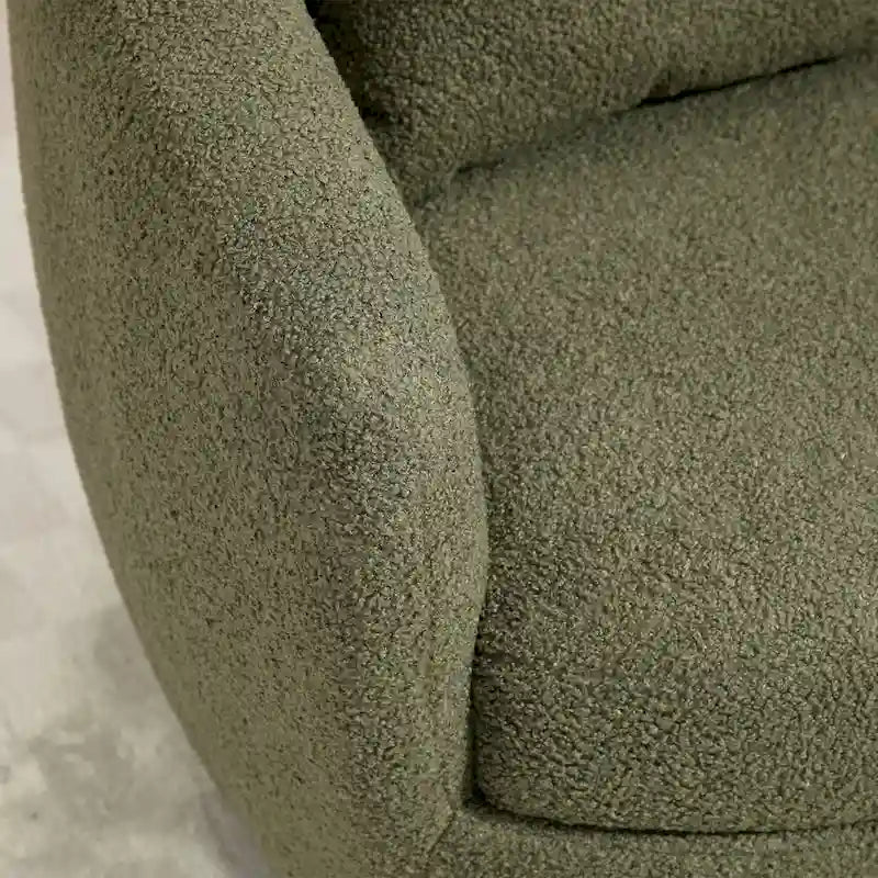 Gepolsterter drehbarer Fauteuil mit Stauraum, moderner Wohnzimmer-Sessel für Schlafzimmer/Büro/Lesebereiche