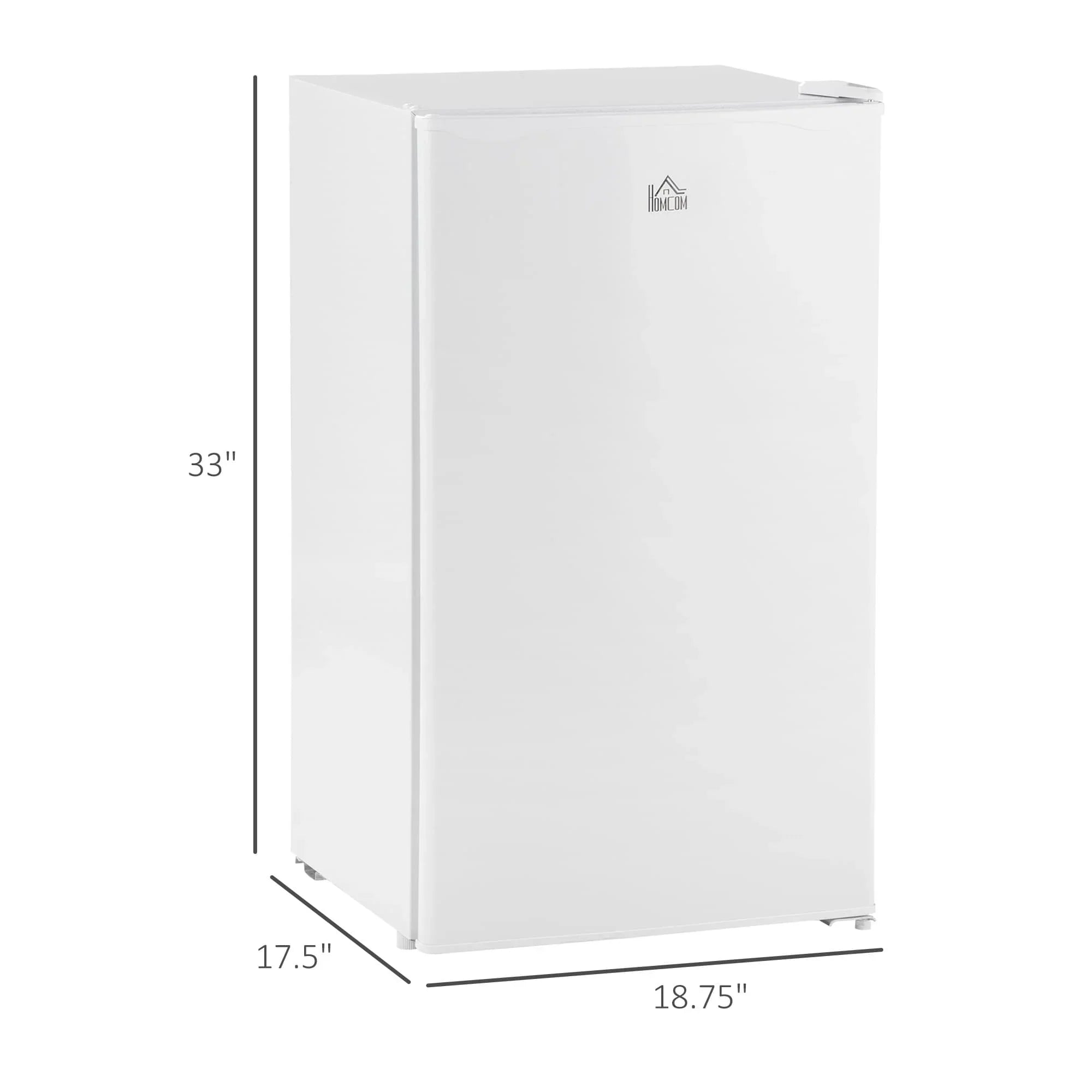 3.2 Cu.Ft Mini-Kühlschrank mit Gefrierfach, eintüriger Kompaktkühlschrank mit einstellbarem Thermostat für das Schlafzimmer