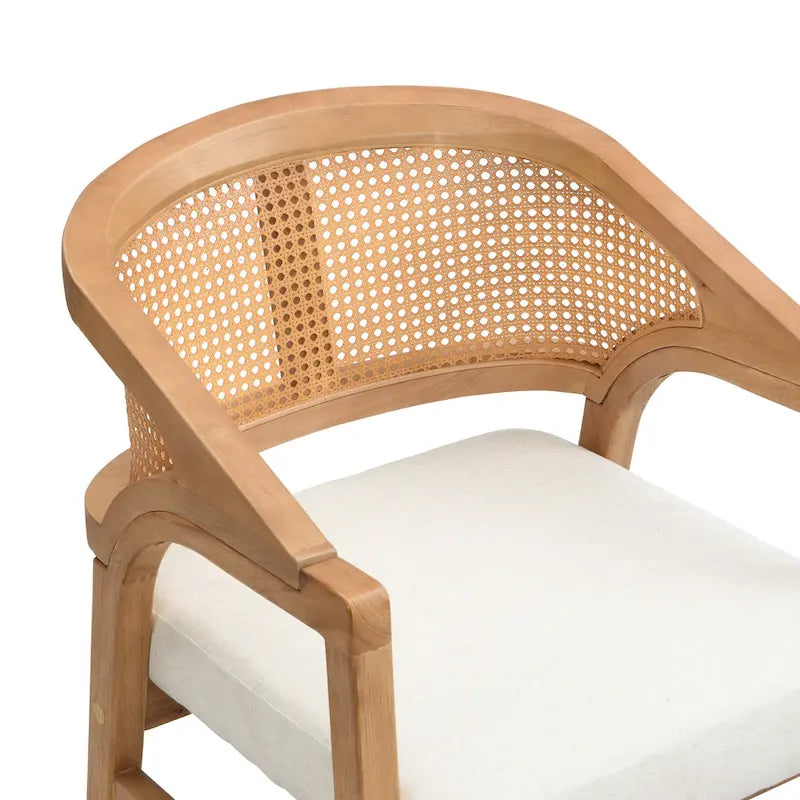 Christopher Knight Home - Esszimmerstuhl mit Rohrgeflecht (2er-Set)