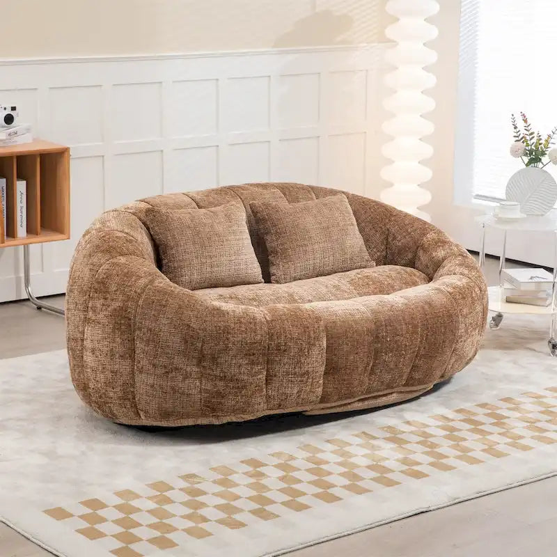 Chenille-Sitzsack – Faules Sofa