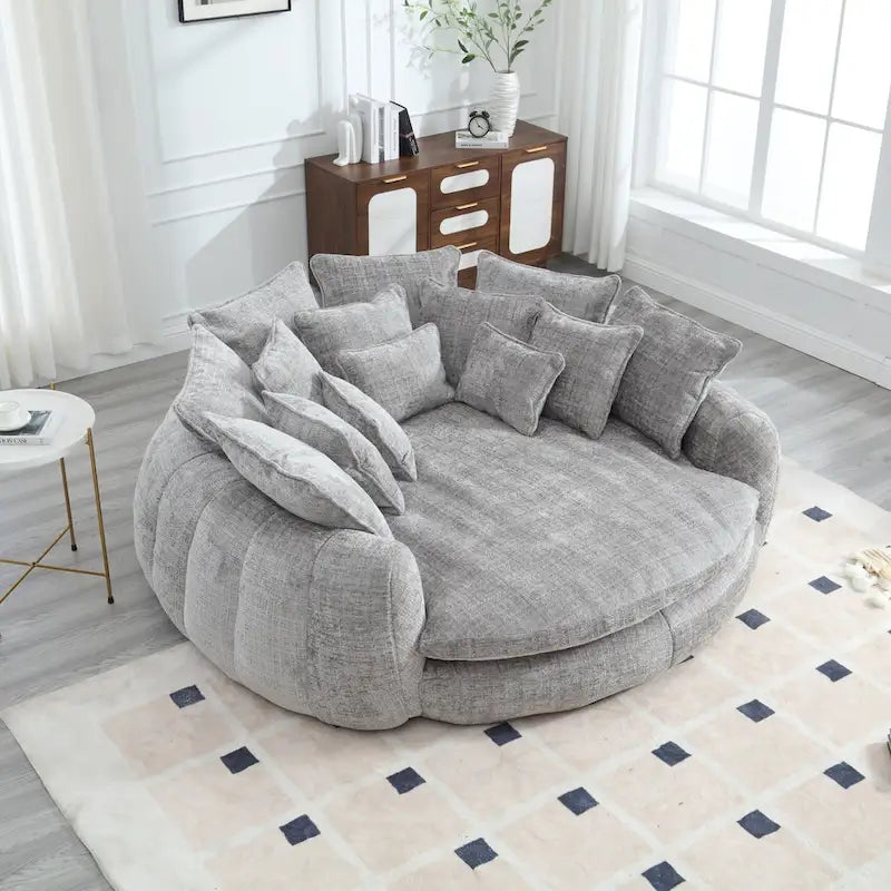 Bequemes Doppelschlafsofa, extra großes Schlafsofa mit Armlehnen