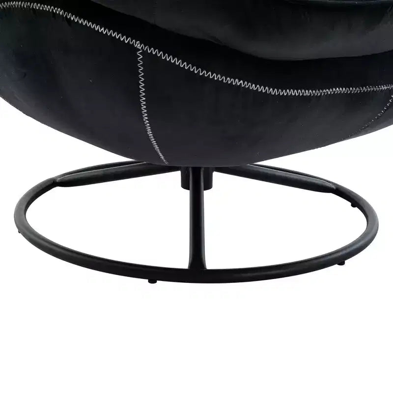 Okak Samt-Akzentsessel mit Ottoman, moderner Armloser Sessel im Mid-Century Stil für das Wohnzimmer, weicher bequemer Sessel zum Fernsehen, Gaming