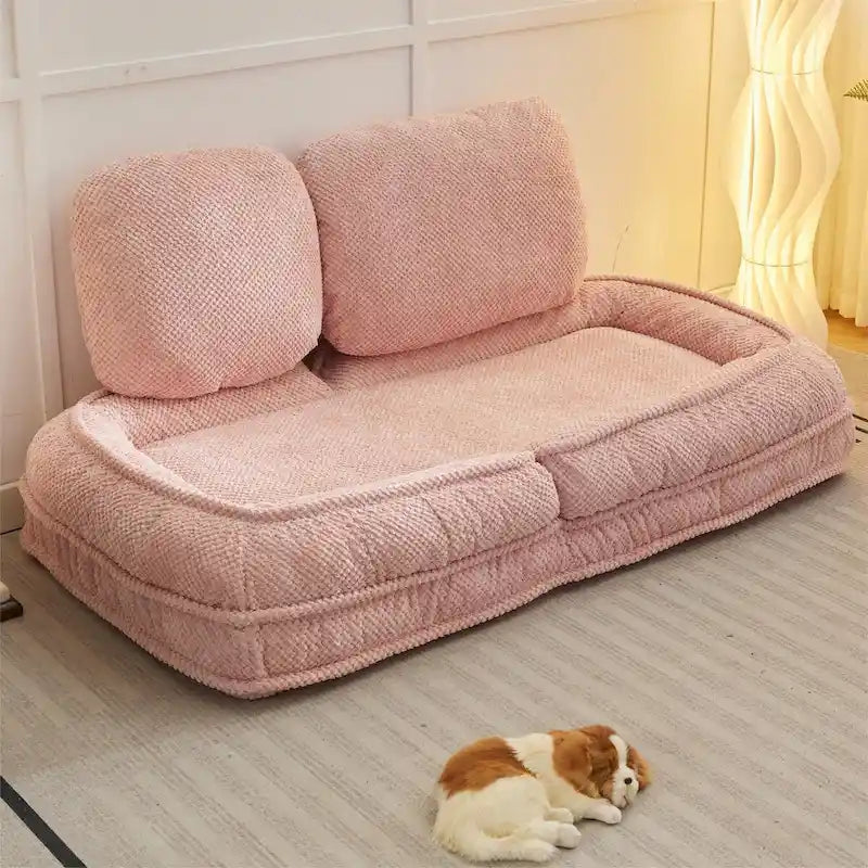 Faules Sofabett, 5-fach verstellbar, Sitzen, Schlafen, Zusammenklappen, geeignet für Schlafzimmer, Wohnzimmer