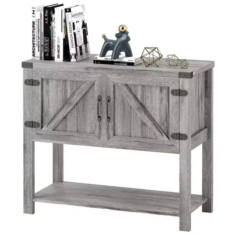 HOMCOM 2-türiges freistehendes Sideboard, Konsolentisch mit unterer Ablage, für den Eingangsbereich