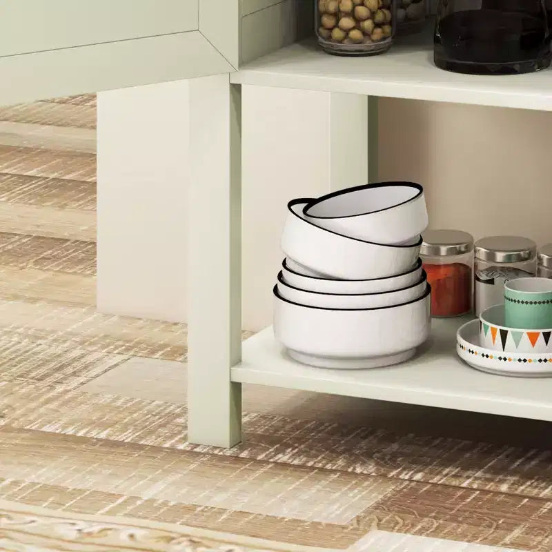 HOMCOM 2-türiges freistehendes Sideboard, Konsolentisch mit unterer Ablage, für den Eingangsbereich