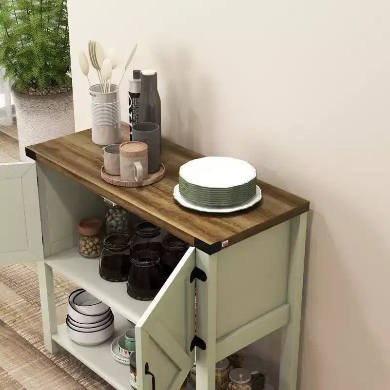 HOMCOM 2-türiges freistehendes Sideboard, Konsolentisch mit unterer Ablage, für den Eingangsbereich