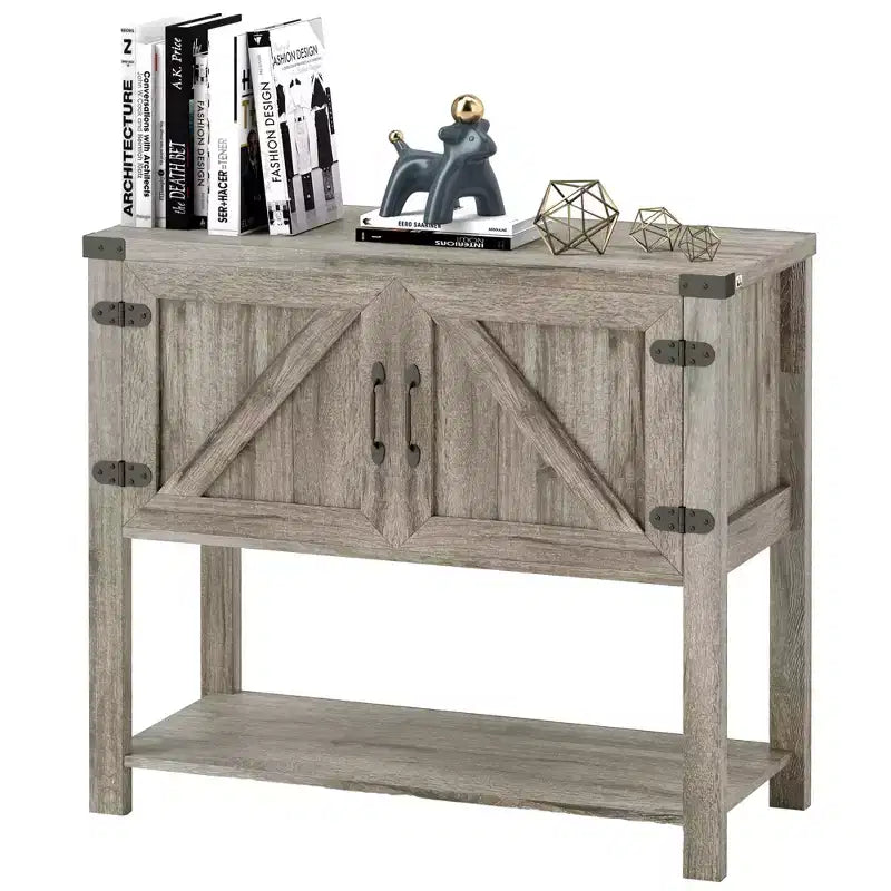 HOMCOM 2-türiges freistehendes Sideboard, Konsolentisch mit unterer Ablage, für den Eingangsbereich