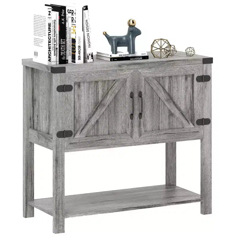 HOMCOM 2-türiges freistehendes Sideboard, Konsolentisch mit unterer Ablage, für den Eingangsbereich